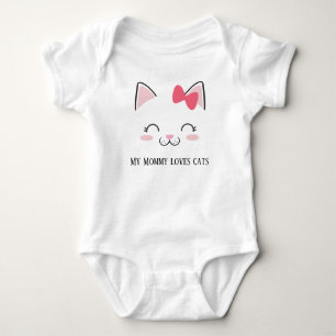 cute baby girl Mummy cat lover Bodysuit
