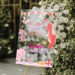 Cute Baby Girl Pink Dino Dinosaur Kids Birthday Acrylic Sign<br><div class="desc">Cute Baby Girl Pink Dino Dinosaur Kids Birthday Acrylic Sign</div>