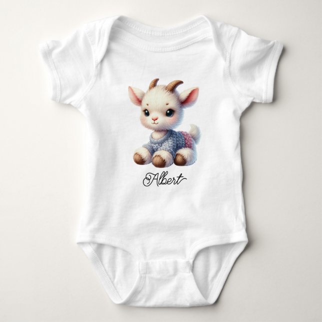 Cute Baby Goat Bodysuit (Front)