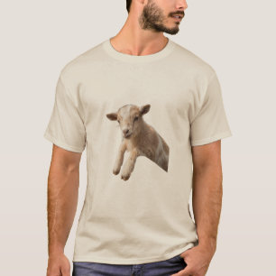 Cute Baby Goat Rustic Farmhouse Photography Canvas T-Shirt