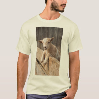 Cute Baby Goat Rustic Farmhouse Photography Canvas T-Shirt