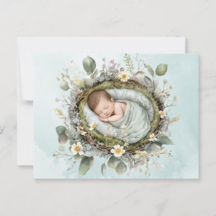 Cute Baby Green Neutral postcard