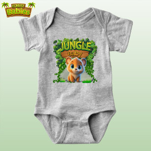 Cute Baby Grizzly Bear Zoo Animal Graphic 🐻 Baby Bodysuit