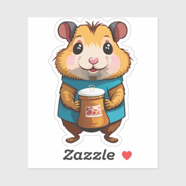 Cute Baby Hamster Cartoon Charactor (Sheet)