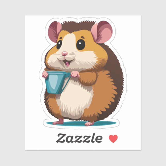 Cute Baby Hamster Cartoon Charactor (Sheet)