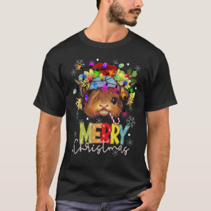 Cute Baby Highland Cow With Sunflowers Gifts Weste T-Shirt