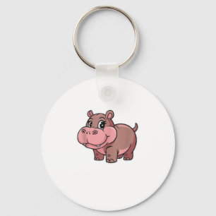 Cute Baby Hippo Moo Deng Tank Top_1 Key Ring