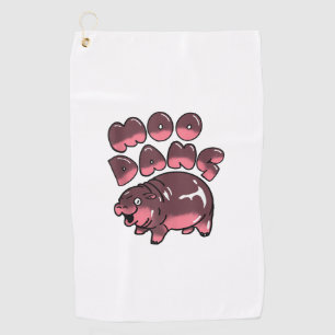 Cute Baby Hippo Tank Top Golf Towel
