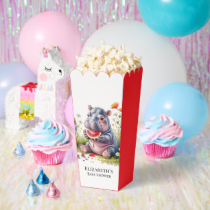 Cute Baby Hippopotamus Watermelon Baby Shower Favour Box