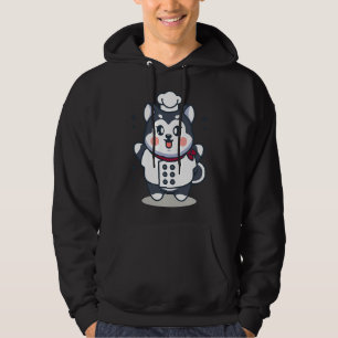 Cute Baby Husky Dog Chef Hoodie