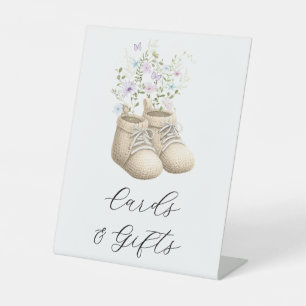 Cute Baby in Bloom Cards & Gifts Baby Shower Sign