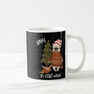 Cute Baby Its Cold Outside Bear And Fox T Shirt Coffee Mug