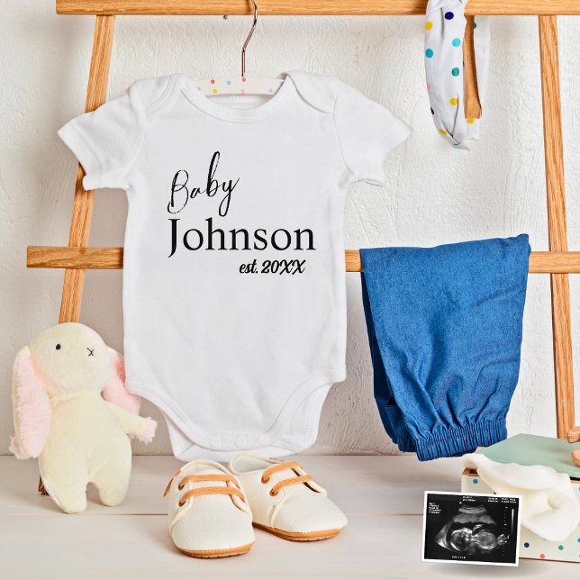 Cute Baby Johnson Personalised Est. 20XX Unisex Bodysuit (Creator Uploaded)