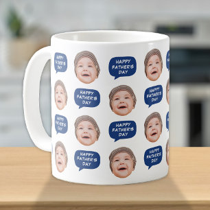 Cute Baby Kids Face Photo For Dad Coffee Mug