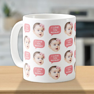 Cute Baby Kids Face Photo For Mum Coffee Mug