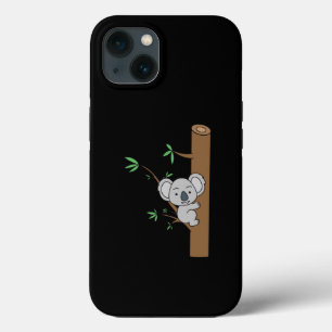 Cute Baby Koala Climbing A Eucalyptus Tree iPhone 13 Case