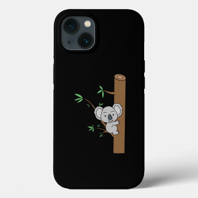 Cute Baby Koala Climbing A Eucalyptus Tree Case-Mate iPhone Case (Back)