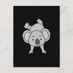 Cute Baby Koala With A Smile Doing A Handstand Postcard