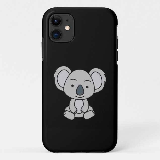 Cute Baby Koala With A Smile Sitting Down Case-Mate iPhone Case (Back)