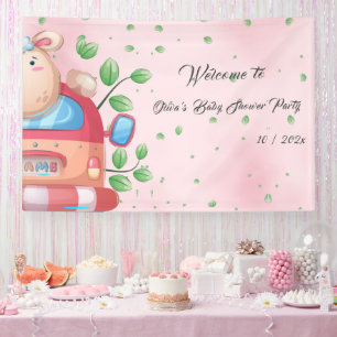 Cute Baby Lamb Baby Shower Banner