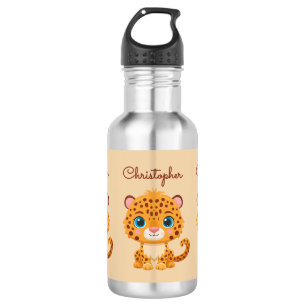 Cute Baby Leopard Safari Animal Kids 532 Ml Water Bottle