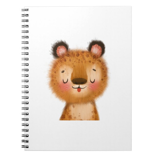 Cute baby leopard Spiral Photo Notebook (Front)