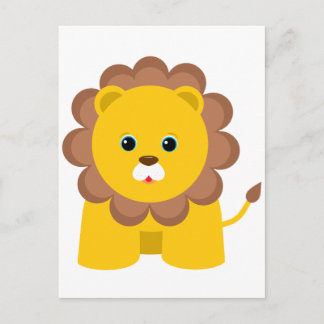 Cute Baby Lion Postcard