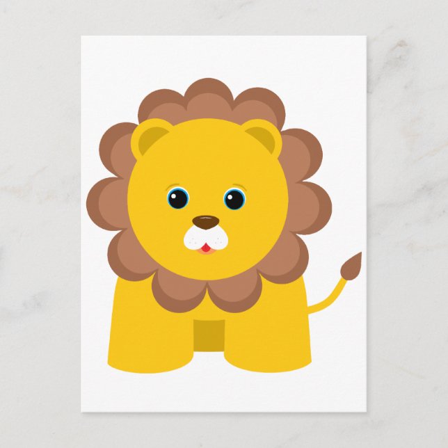 Cute Baby Lion Postcard (Front)