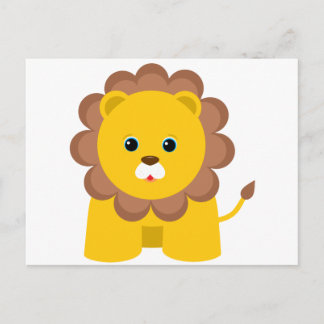 Cute Baby Lion Postcard