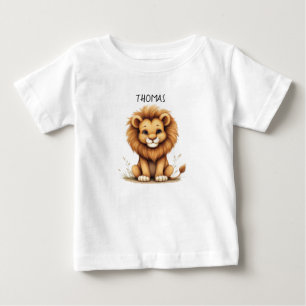 Cute Baby Lion "Thomas" Personalized T-Shirt