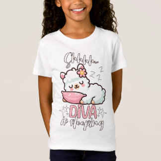 Cute Baby Llama Sleeping T-Shirt
