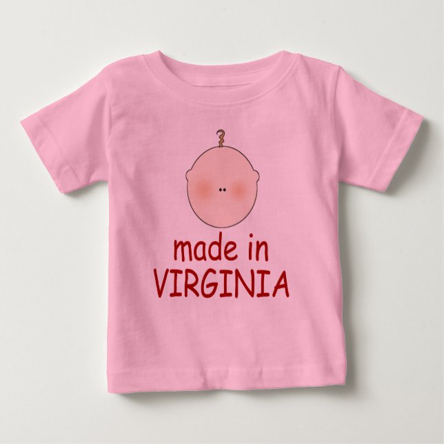 Cute Baby Made In Virginia t-shirt (Front)