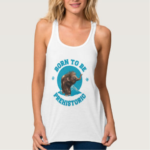 Cute Baby Mammoth Prehistoric Kids Birthday Singlet