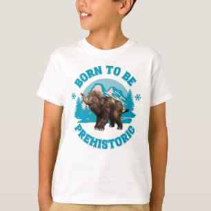 Cute Baby Mammoth Prehistoric Kids Birthday T-Shirt