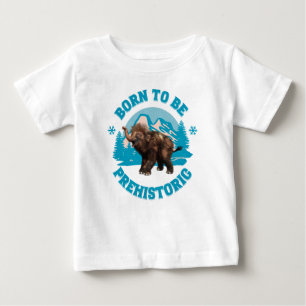 Cute Baby Mammoth Prehistoric Kids Birthday T-Shirt