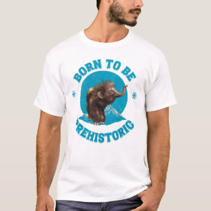 Cute Baby Mammoth Prehistoric Kids Birthday T-Shirt