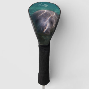 Cute baby manatee golf driver cover