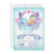 Cute Baby Mermaid Baby Shower Invitations