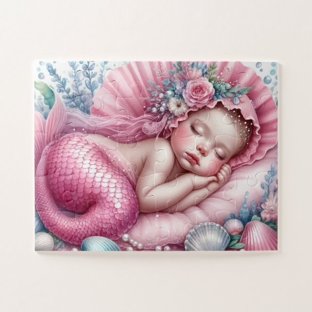 Cute baby Mermaid Jigsaw Puzzle (Horizontal)
