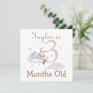 Cute Baby Milestones Markers 3 and 4 Months Old