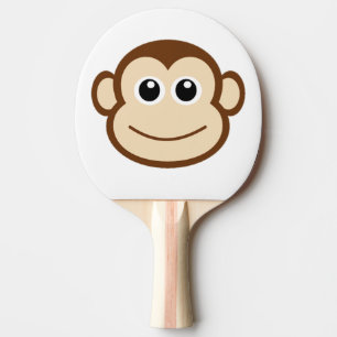 Cute Baby Monkey Face Ping Pong Paddle