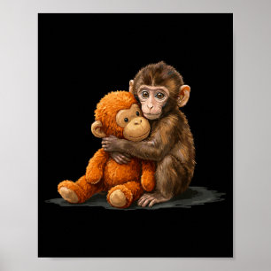 Cute baby monkey punch meme Cute baby monkey punch Poster