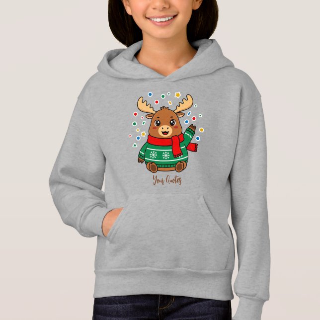 Cute Baby Moose Hello (Front)