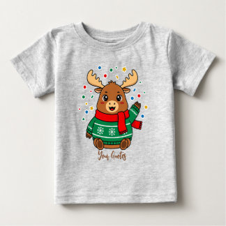 Cute Baby Moose Hello T-Shirt
