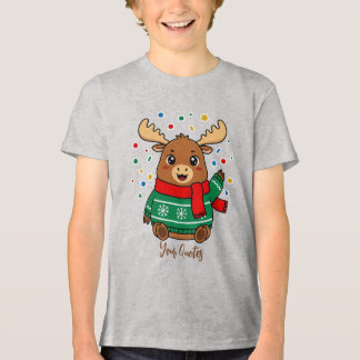 Cute Baby Moose Hello Tri-Blend Shirt
