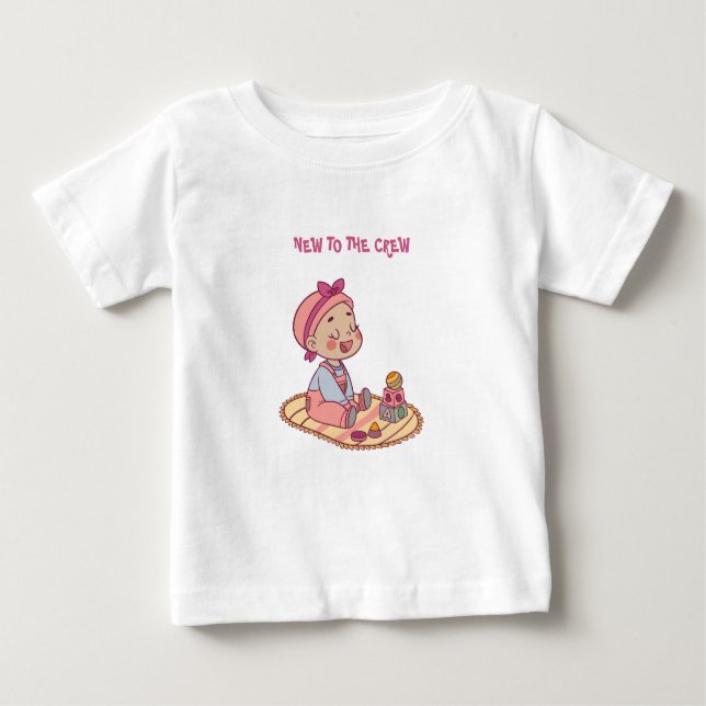 Cute Baby Motif Baby T-Shirt (Front)