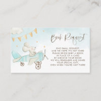 Cute Baby Mouse Aeroplane Baby Shower Book Request
