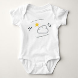 Cute baby nursery rhyme twinkle little star bodysuit