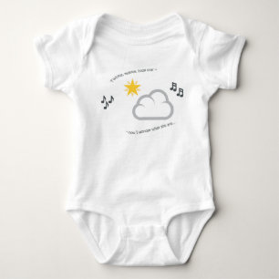 Cute baby nursery rhyme twinkle little star bodysuit