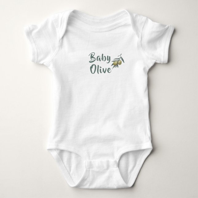 Cute Baby Olive  Bodysuit (Front)